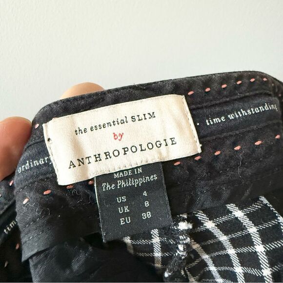 Anthropologie Essentials Slim Trouser Cropped US 4 - Picture 3 of 5